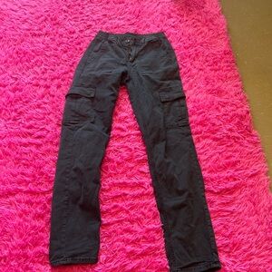 Women's Black Cargo Jeans